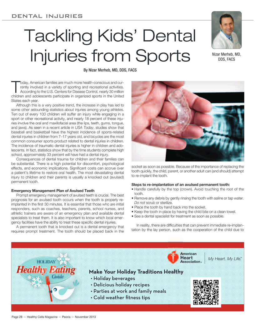 Healthy Cells Article Dental Injuries
