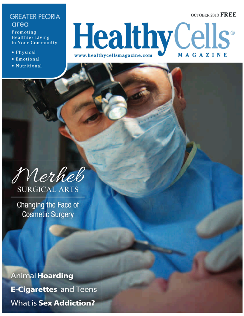 Healthy Cells Cover Issue October 2013 - Changing the face of cosmetic surgery