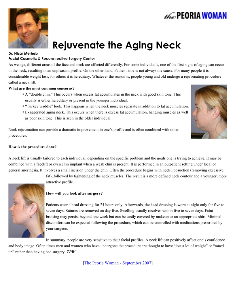 The Peoria Woman Magazine - September 2007 - Rejuvenate the Aging Neck