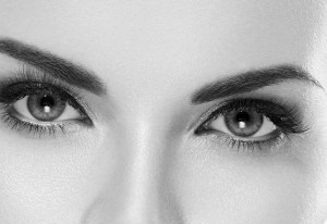 a woman's eyebrow